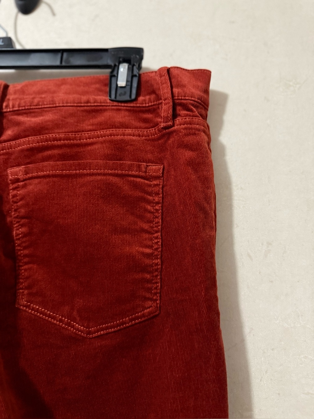 LOFT High Rise Skinny Petite Rust Corduroy Pants Size 12P